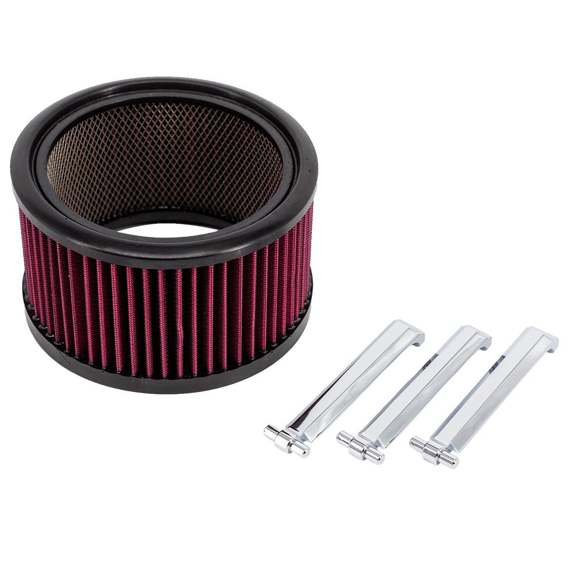 Trask Big Power Filter Kit -Chrome