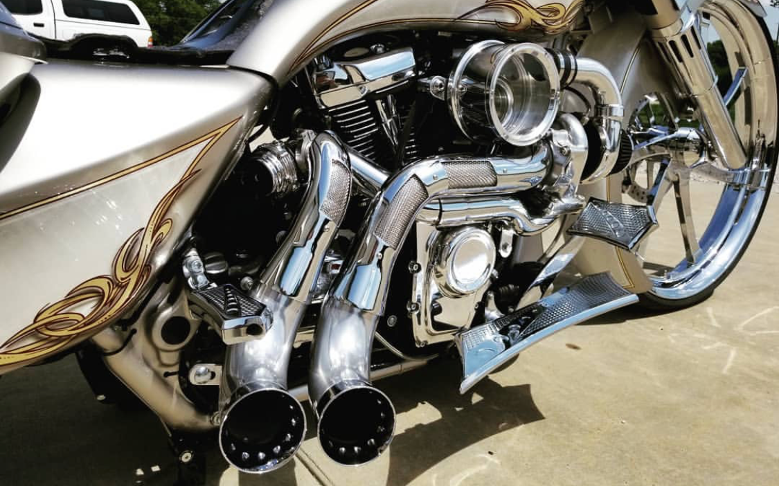 Trask Chrome Typhoon Turbo for Harley-Davidsons