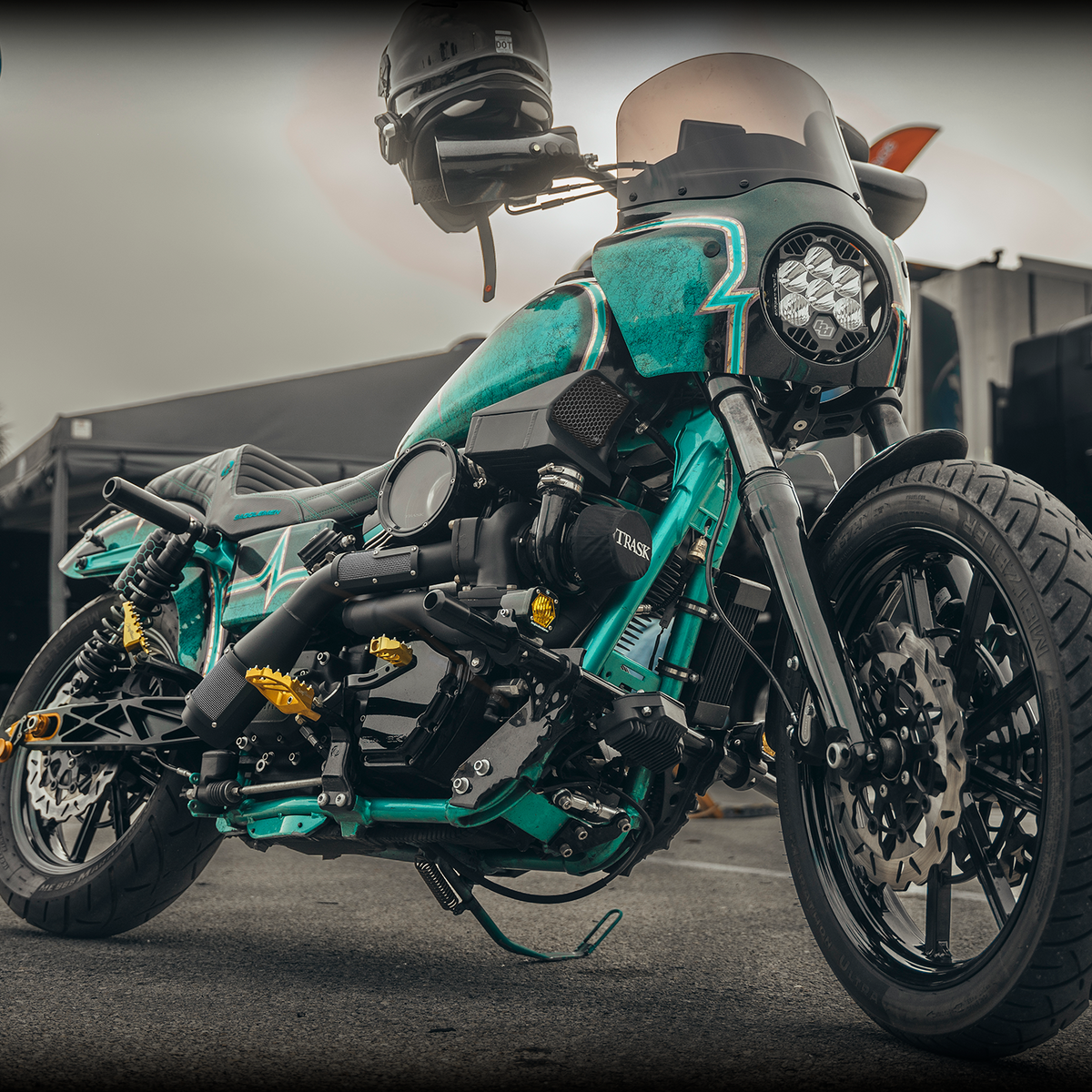 Trask Assault Turbo for Harley Dyna - Black