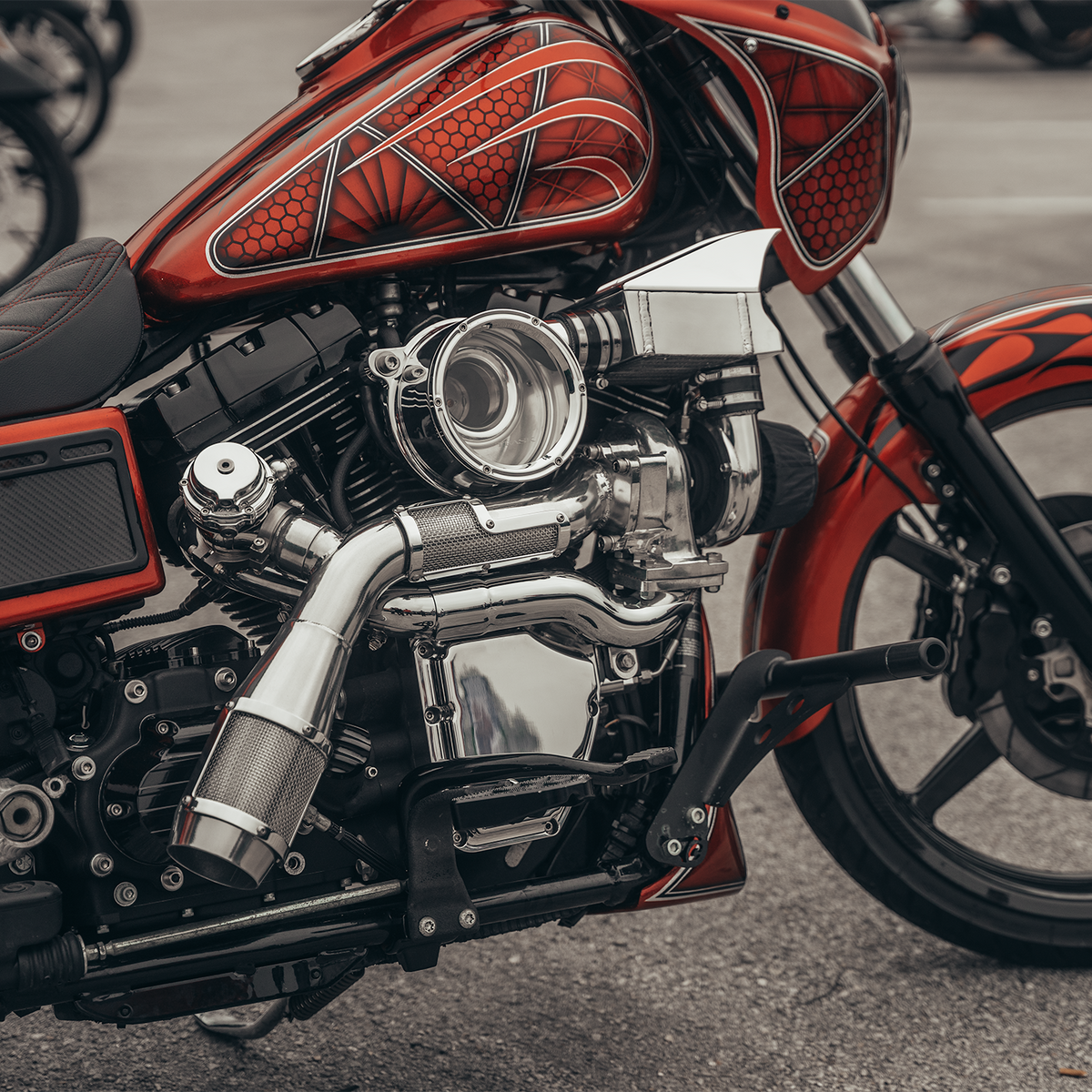 Chrome Trask Assault turbo system for Harley-Davidson Dyna
