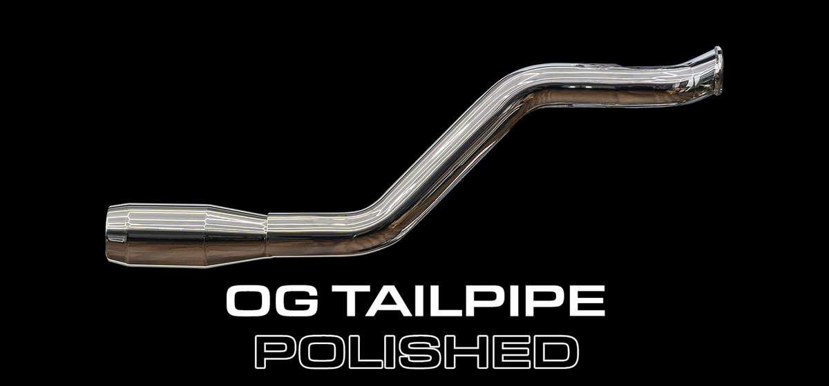 Trask OG Polished Tailpipe for Harley Dyna