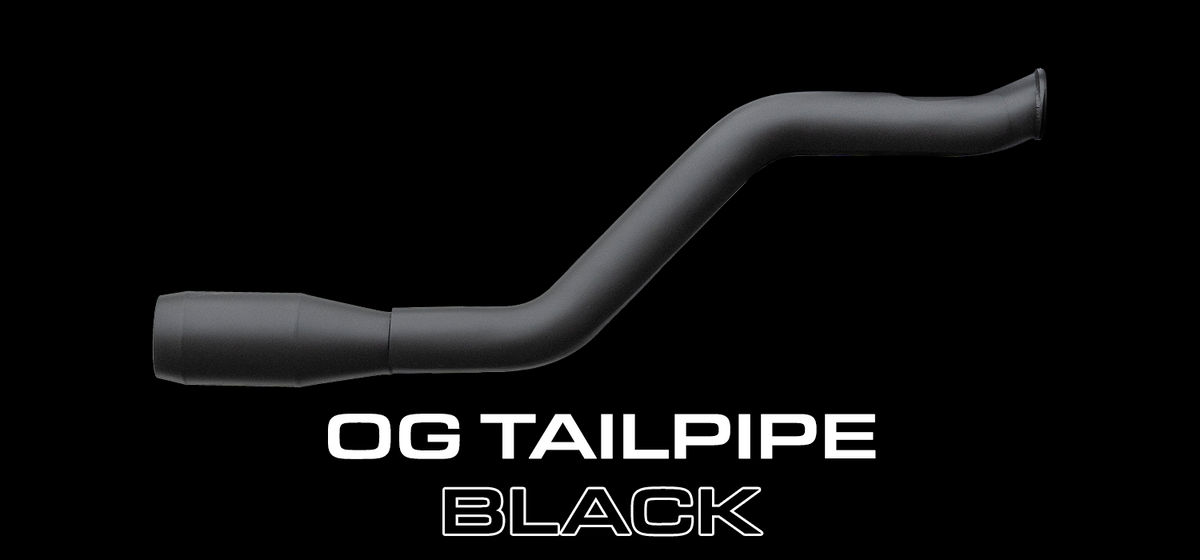 Trask OG Black Tailpipe for Harley Dyna