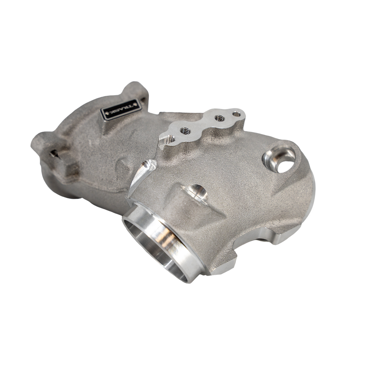 Trask billet intake manifold for Harley-Davidson motorcycles top view.