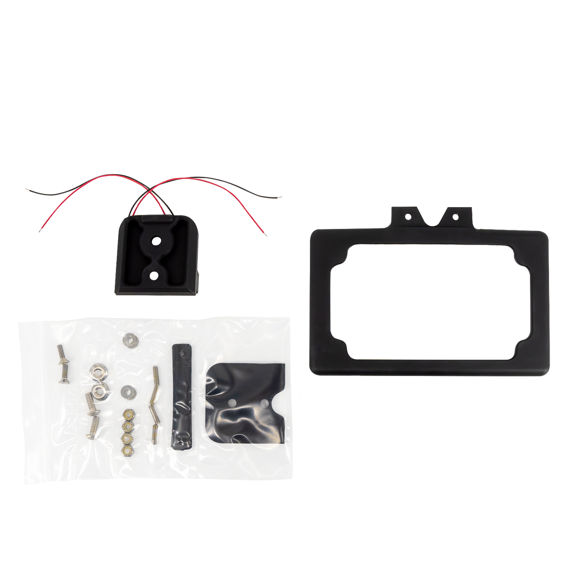 Assault Series License Plate Frame with Hardware - Black
