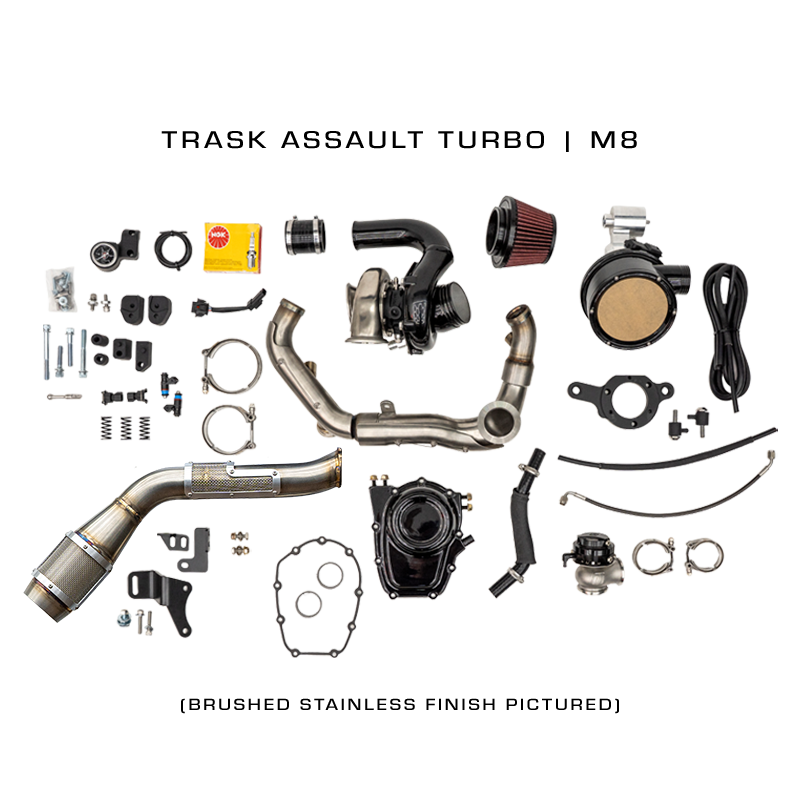 Trask M8 Assault Turbo Kit - Brushed Stainless