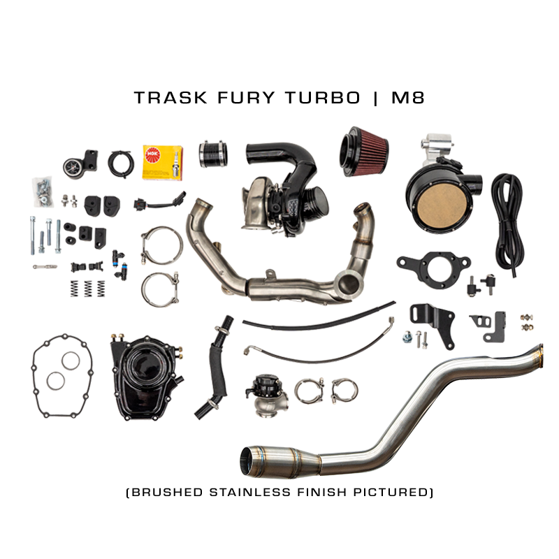 Trask M8 Fury Turbo Kit - Brushed Stainless