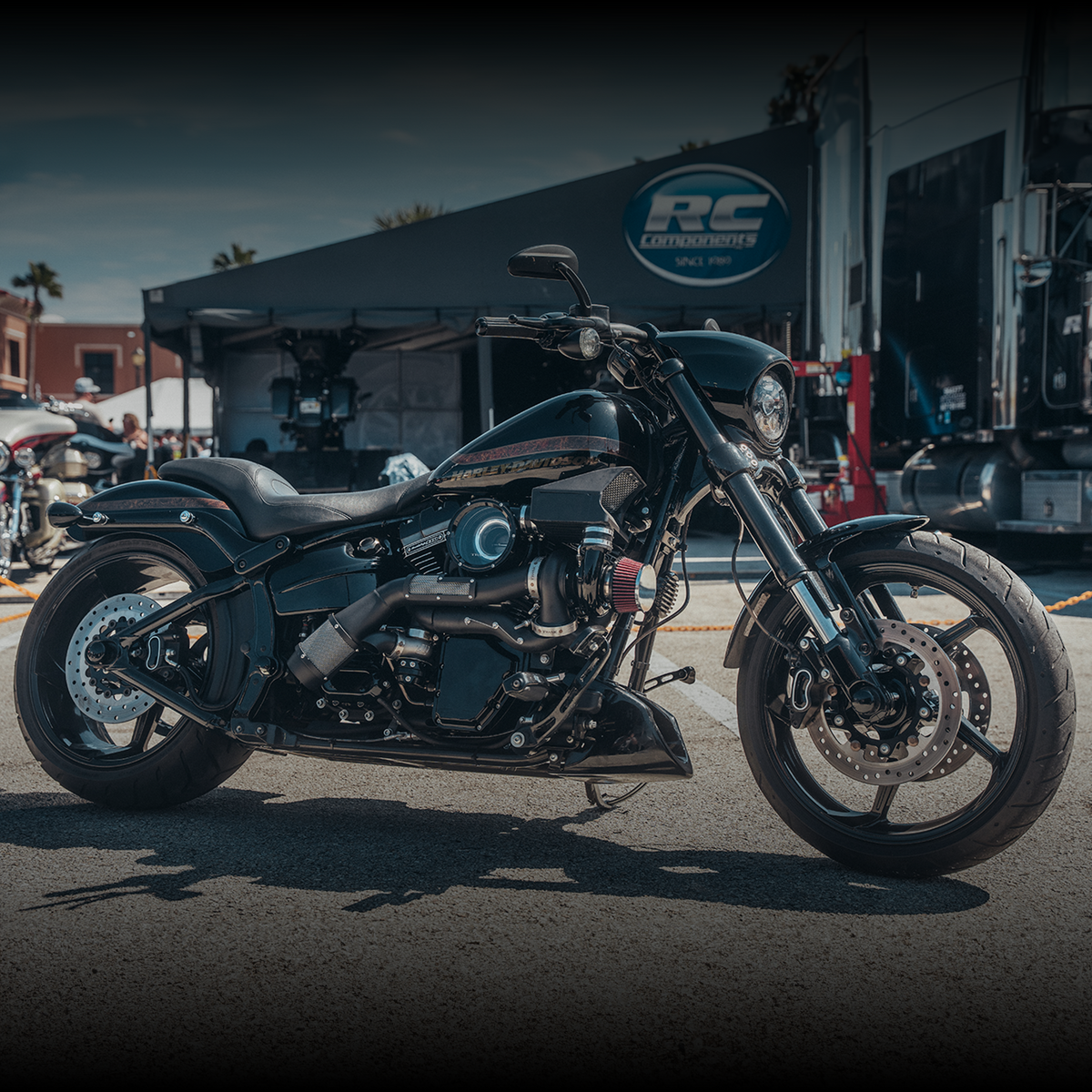 Harley Davidson Softail with Trask Assault Turbo System