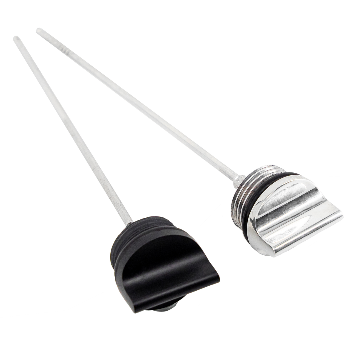 Trask V-Rod Dipstick - Black and Chrome