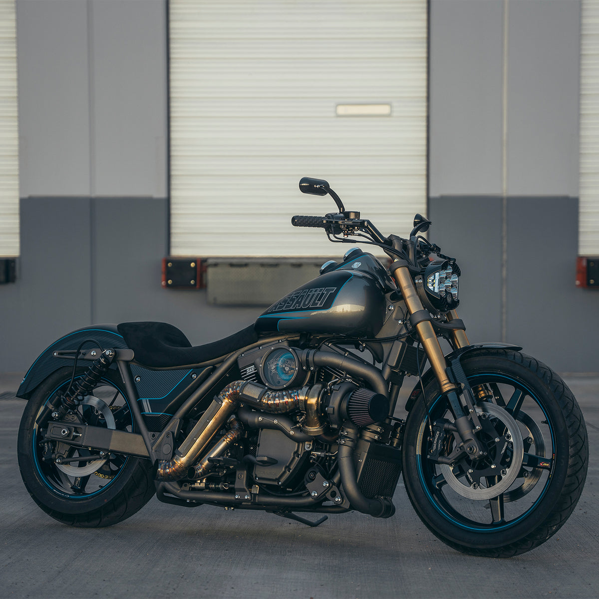 Custom Harley-Davidson FXR with Trask Assassin Turbo System and 124" S&S Motor