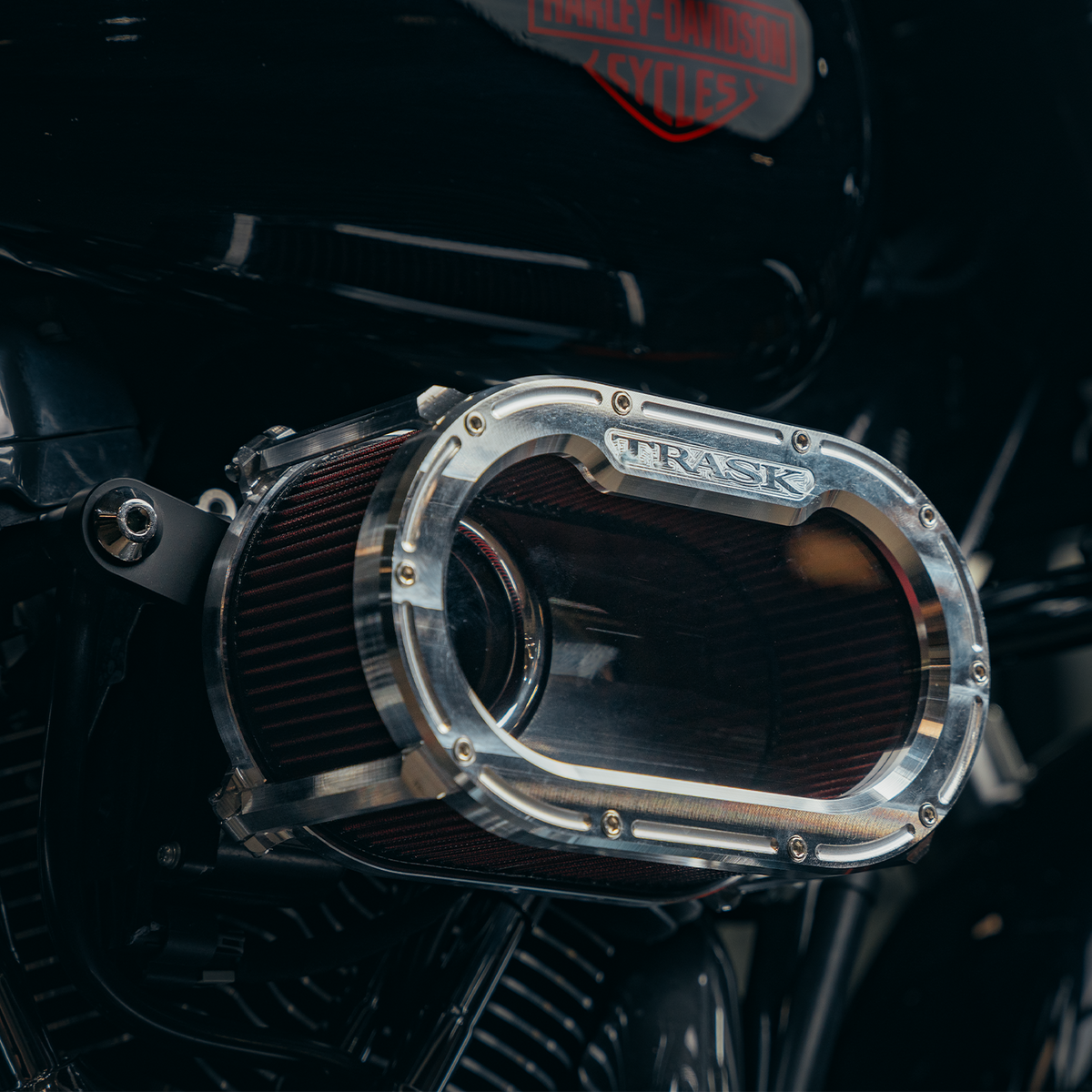Trask Bib Papi Air Cleaner - Gen 1 M8 - RAW