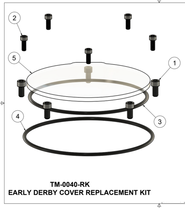 Trask Derby Cover Replacement Kit BOM