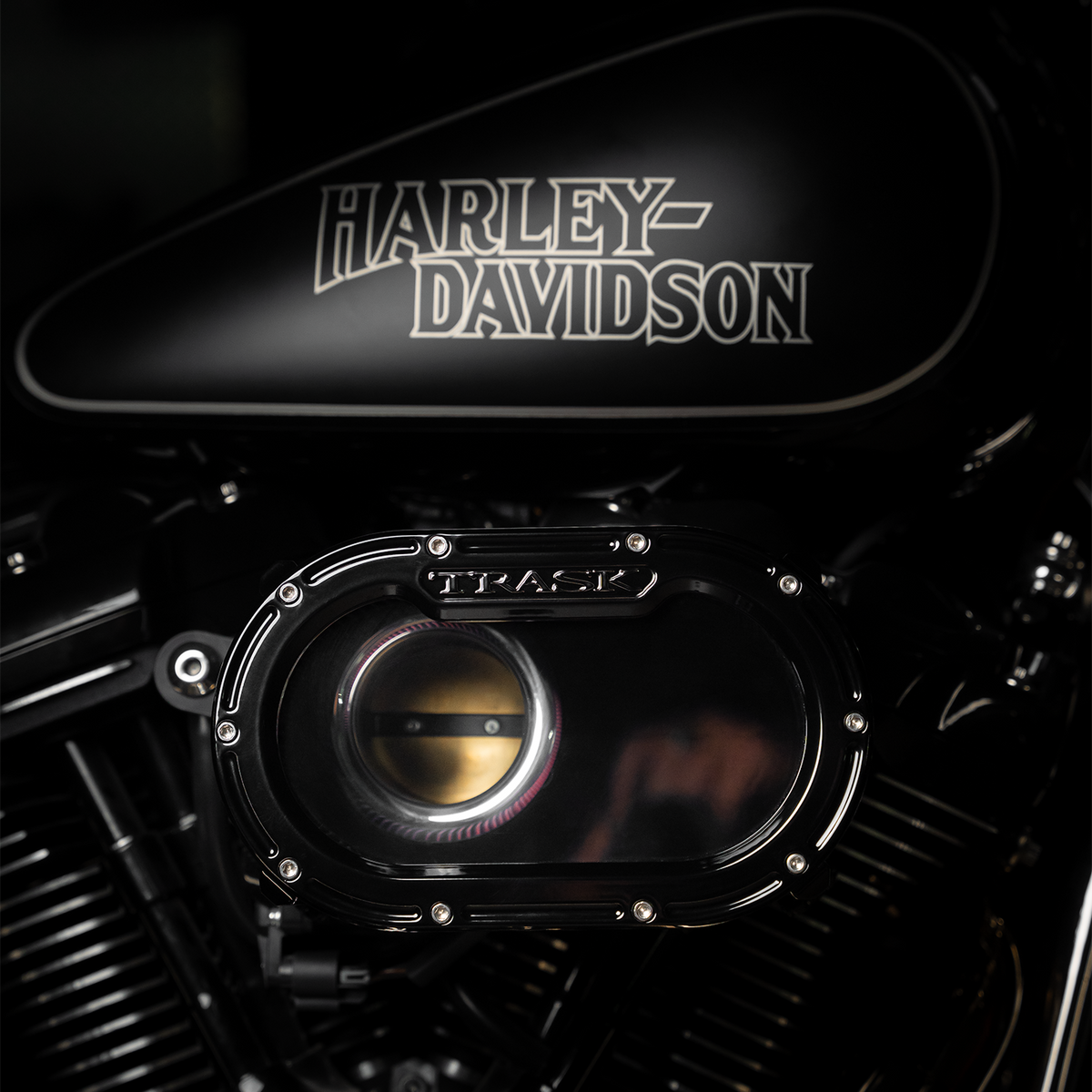 Trask Big Papie Air Cleaner - Gloss Black on FXR