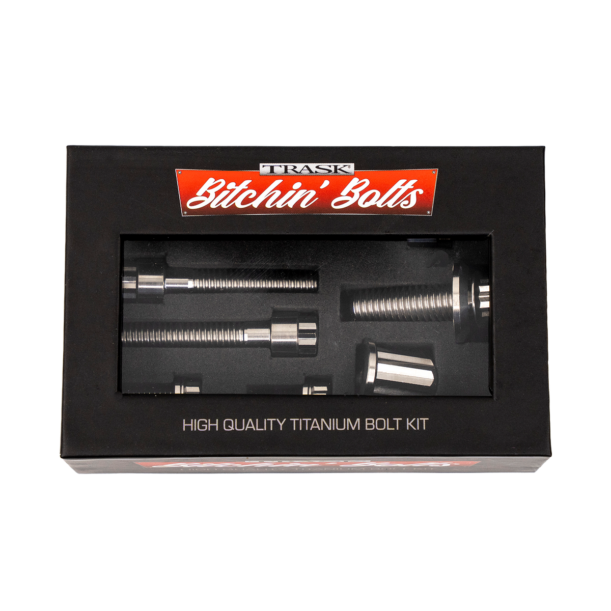 Bitchin' Bolts titanium horn and coil kit by Trask. 