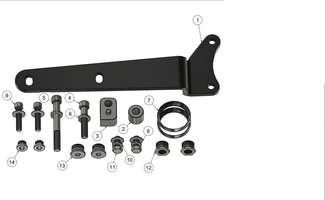 '07-'16 Touring Assault Exhaust Hardware Kit