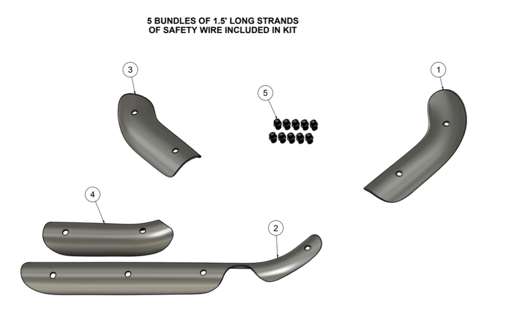 '99-'16 Touring Assault Exhaust Heat Shield Kit