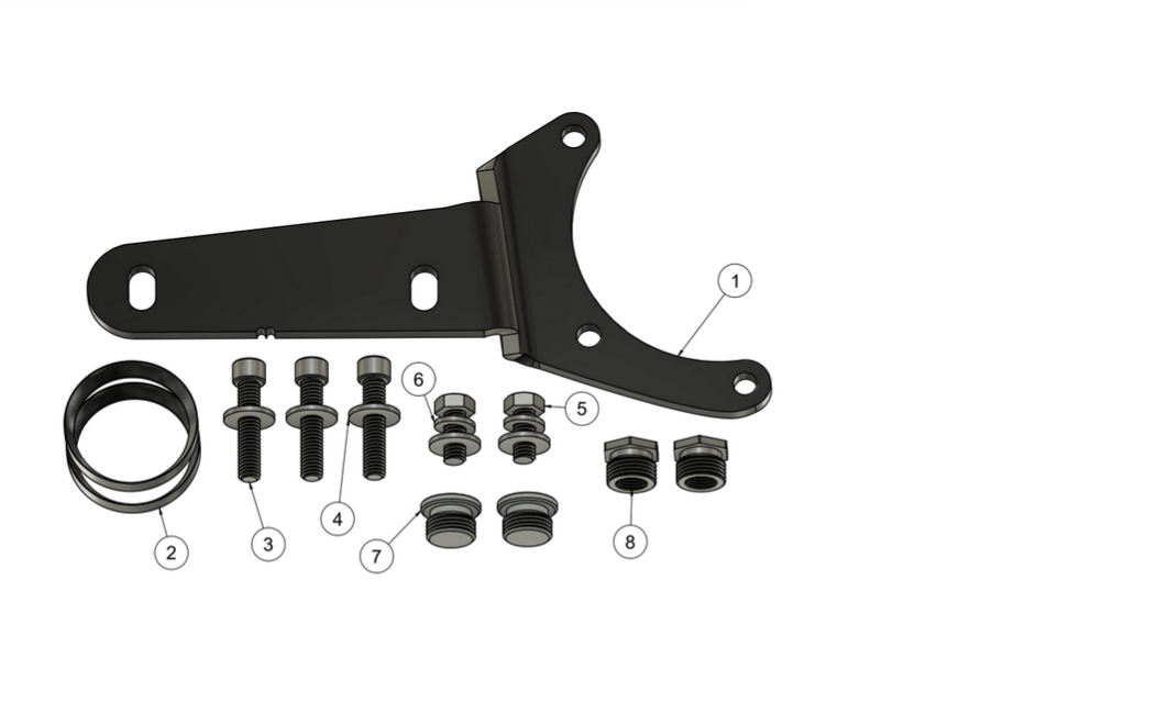 '06-'17 Dyna Exhaust Hardware Kit