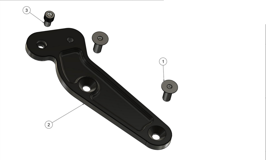 M8 Softail Saddlebag Bracket for Turbo Systems