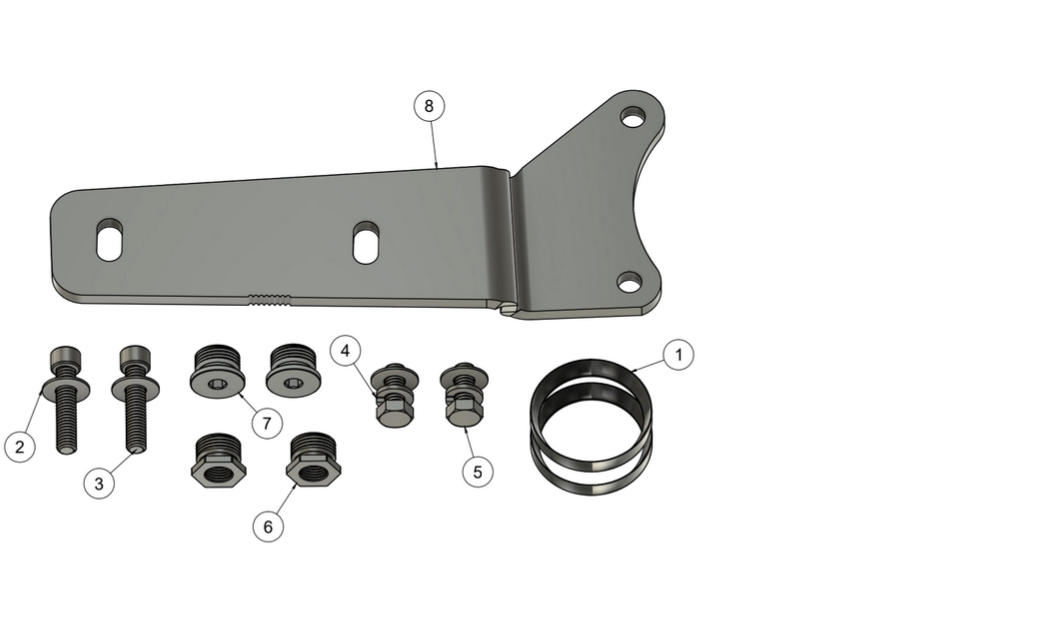 '07-'17 Softail Assault Exhaust Hardware Kit