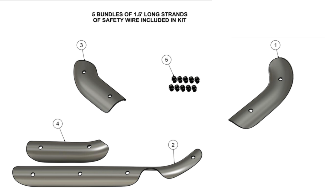 '07-'17 Softail Assault Exhaust Heat Shield Kit