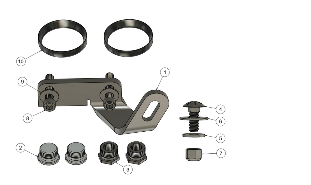 Nasty Bastard Exhaust Hardware Kit