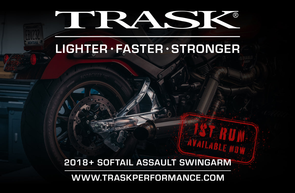 Trask Assault Swingarm for 2018+ Softails