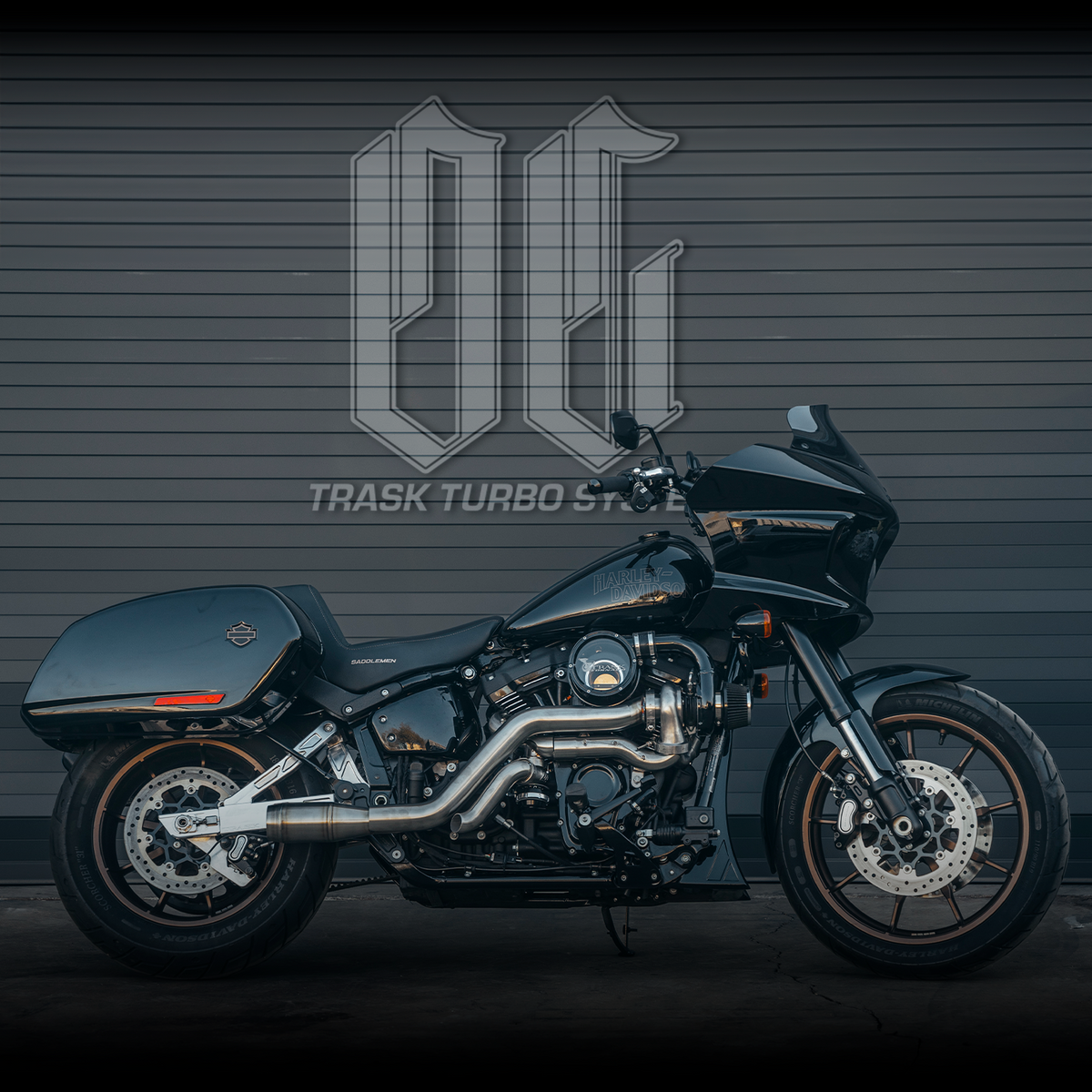 Softail OG Turbo System - Stainless - Harley-Davidson FXLRST